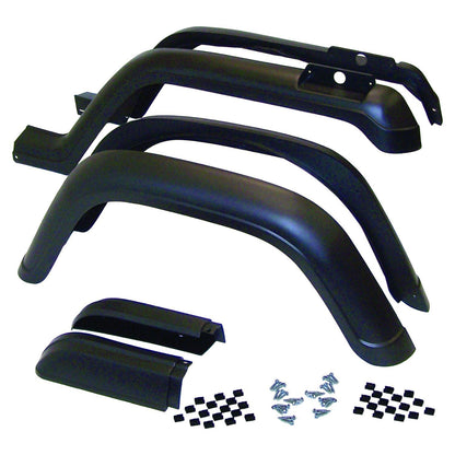 Crown Automotive 5AHK6 - 6 Piece Fender Flare Kit for 87-95 Jeep Wrangler YJ