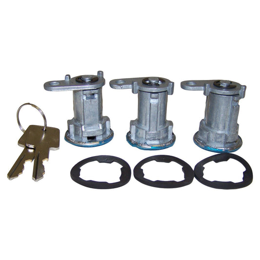 Crown Automotive 8122874K3 Door Lock Cylinder Kit For 1984-1990 Jeep Cherokee