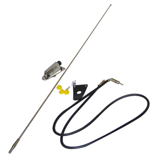 Crown Automotive 8127842K Chrome Antenna Kit For Jeep Wrangler CJ5 CJ6 CJ7 CJ8
