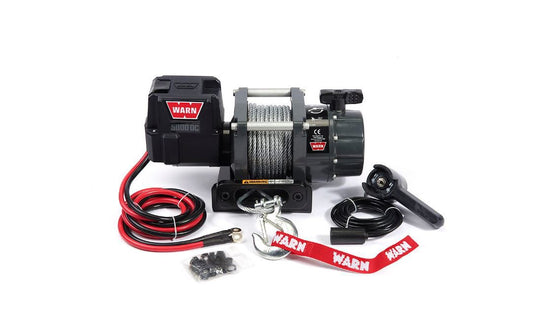 WARN 99963 Trailer Utility Winch 5000 LB 12V DC W/ Remote Hawse Fairlead