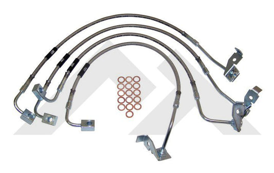 Crown Automotive RT31029 Brake Hose Kit - Up to 6" of Lift (Stainless Steel)
