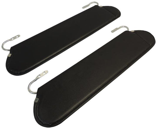 Crown Automotive RT54001 Sun Visor Set (Black) For Jeep CJ-5 1972-1983