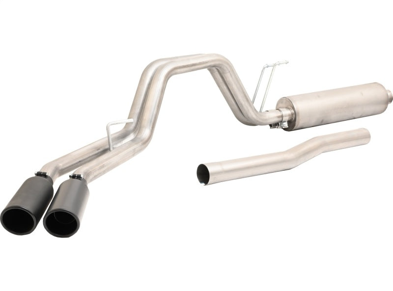 Gibson 3in Cat-Back Dual Sport Exhaust System | Ford F250/F350 20-21 7.3L Stainless Black Elite (69135B)
