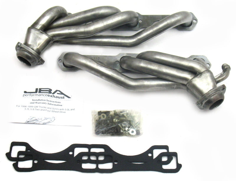 JBA Raw 1-1/2in Headers | GM Truck 96-00 SBC 5.0/5.7L (1832S)