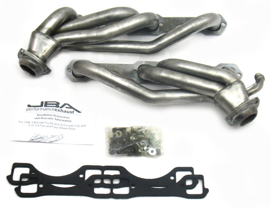 JBA Raw 1-1/2in Headers | GM Truck 96-00 SBC 5.0/5.7L (1832S)