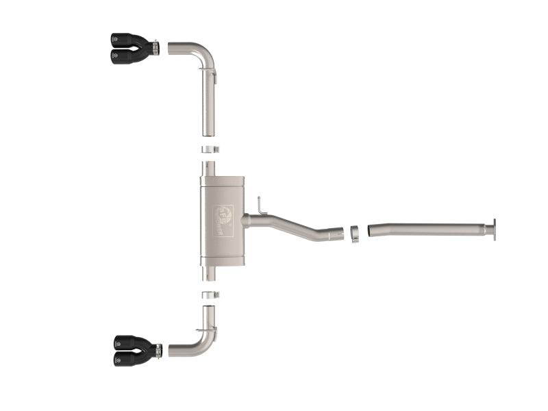 aFe 2.5L SS-304 Cat-Back Exhaust w/ Black Tips | Lexus NX250 (22-25) (49-36084-B)