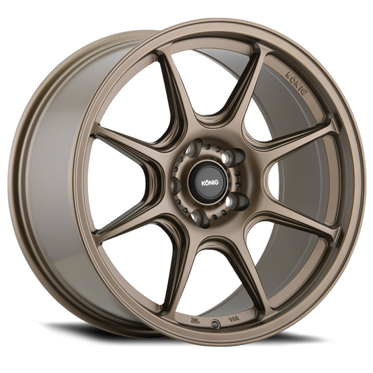Konig Lockout Matte Bronze | 18x8.5" +43mm | 5x108mm Wheel