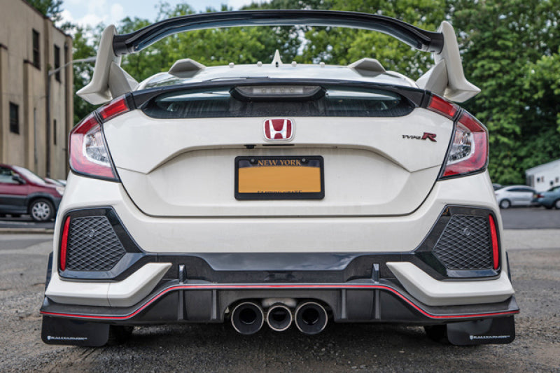 Rally Armor UR Black Mud Flaps | Honda Civic Type R (17-22) / Impreza (08-11) (MF47-UR-BLK/TL-X)