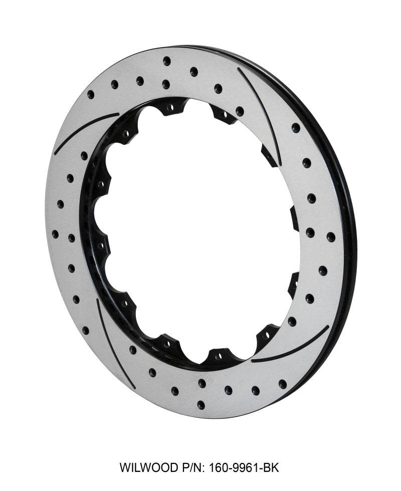Wilwood SRP Drilled Performance Rotor Part 160-9961-BK for Automotive Braking