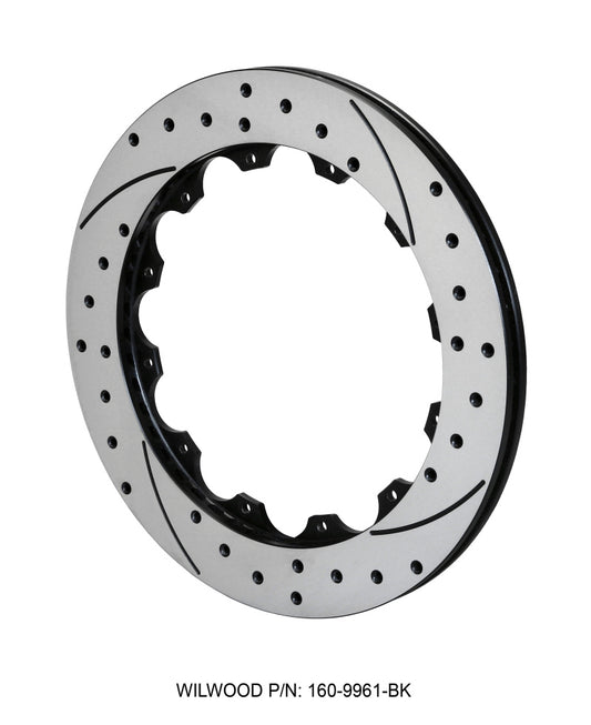 Wilwood SRP Drilled Performance Rotor Part 160-9961-BK for Automotive Braking