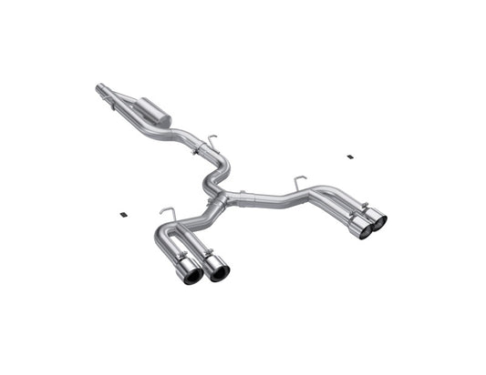 MBRP Armor Pro 3in Cat-Back Quad Split Rear Exhaust | Audi S3 (22-24) (S4620304)