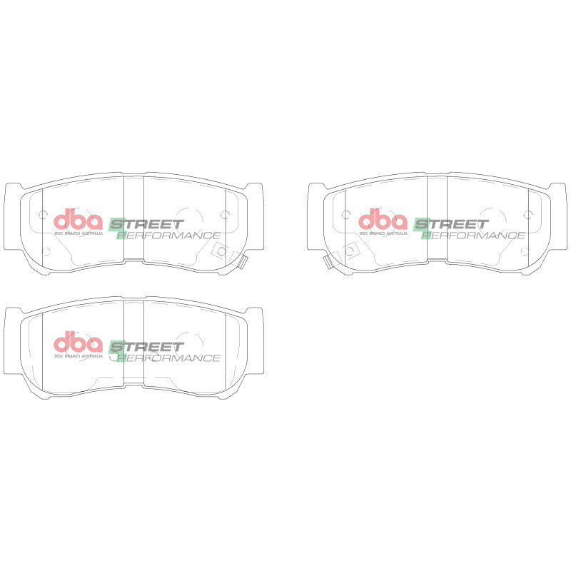 DBA Rear Street Performance Brake Pads | Hyundai Santa Fe (07-09) (DB2035SP)