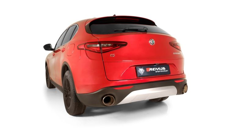 Remus 026117 1500 for 2017 Alfa Romeo Stelvio Q4 AWD 2.0L Turbo Multiair Axle Ba