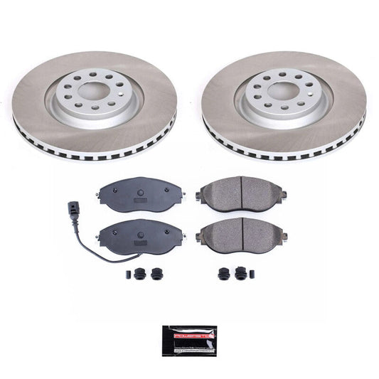 PowerStop 18-21 Volkswagen Tiguan Front Semi-Coated Rotor Kit (SC7175)