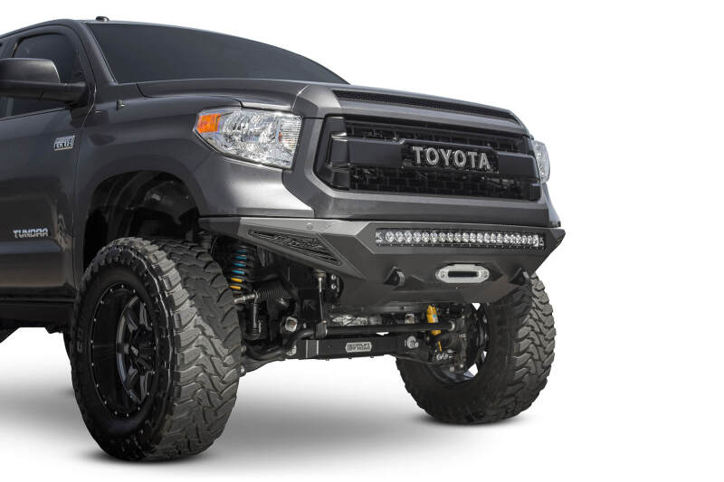 Addictive Desert Designs 2014+ Toyota Tundra Stealth Fighter Front Bumper w/Winch Mount & Sensors