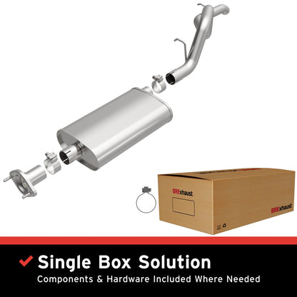BRExhaust 1997-2006 Jeep Wrangler Stainless Steel Direct-Fit Replacement Exhaust System