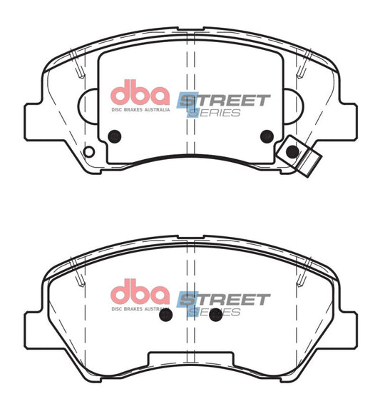 DBA Street Series Front Brake Pads | Hyundai Accent (12-17) (DB2272SS)