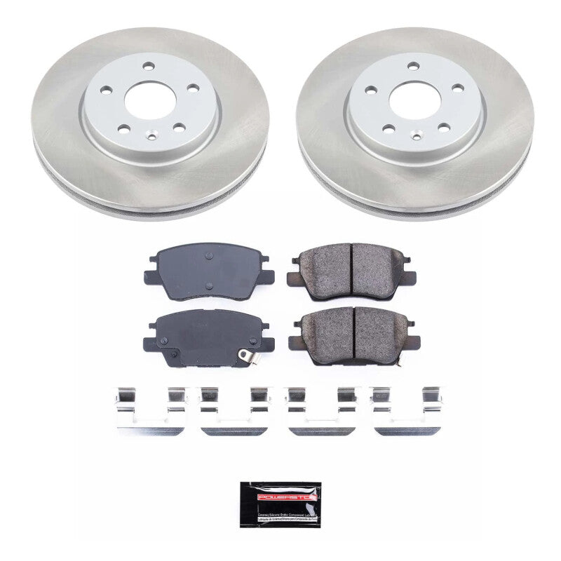PowerStop 16-19 Chevrolet Volt Front Semi-Coated Rotor Kit (SC7399)