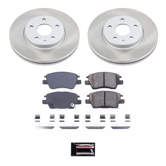 PowerStop 16-19 Chevrolet Volt Front Semi-Coated Rotor Kit (SC7399)
