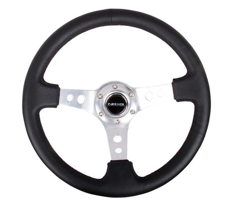NRG RST-006 Sport Steering Wheels - 350mm x 3" Deep - Premium Leather
