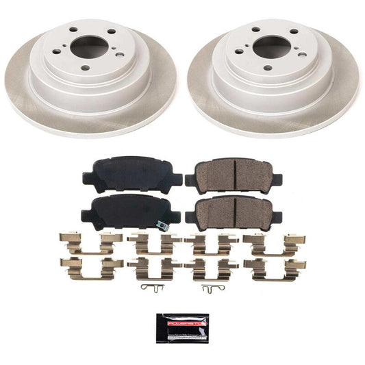 PowerStop 98-03 Subaru Impreza Rear Semi-Coated Rotor Kit (SC449)