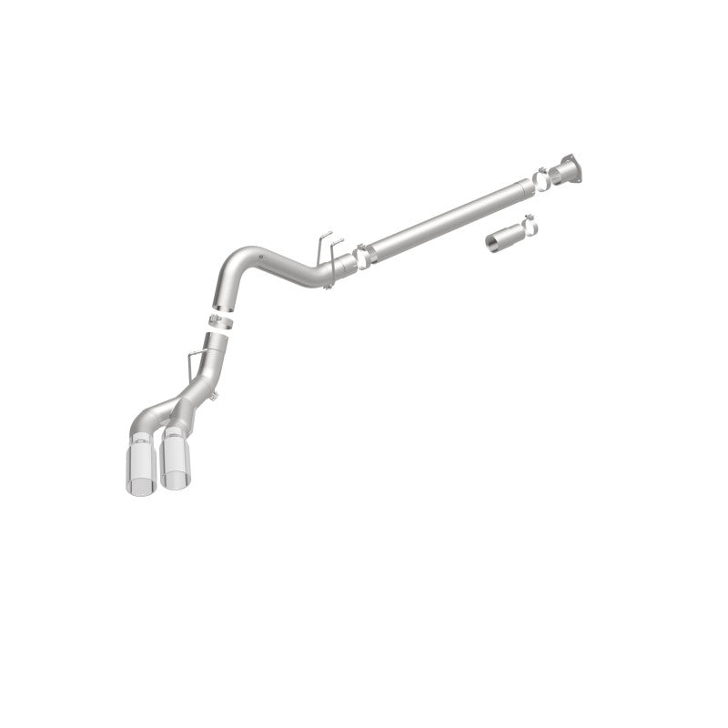 MagnaFlow 08-17 Ford F-250/350/450 4.6/6.7L DPF-Back SS 4in Dual Rear Exit | Ford Super Duty (17873)
