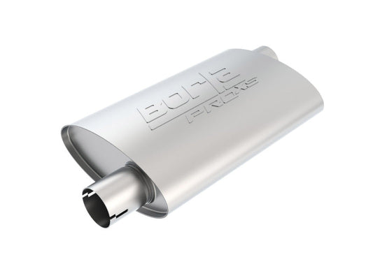 Borla Pro-XS Oval Muffler | Universal 2.25in Inlet/Outlet Offset (400489)