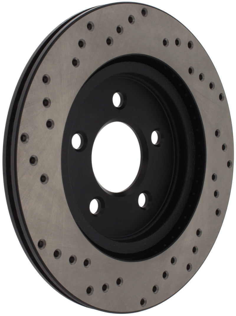 StopTech 128.61087L Sport Cross-Drilled Disc Brake Rotor for 05-14 Mustang
