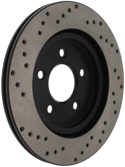 StopTech 128.61087L Sport Cross-Drilled Disc Brake Rotor for 05-14 Mustang