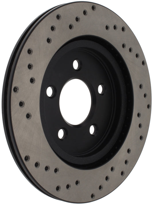 StopTech 128.61087L Sport Cross-Drilled Disc Brake Rotor for 05-14 Mustang