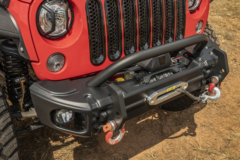 Rugged Ridge 11549.13 Arcus Front Bumper w/ Winch Tray for 2007-18 Jeep JK
