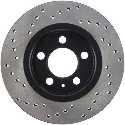 Stoptech 128.33069L Sport Cross-Drilled Disc Brake Rotors For Volkswagen Jetta