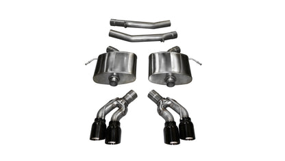 Corsa Sport Axle-Back w/ 4.0" Quad Tips | 2016-2017 Cadillac CTS-V Sedan (14357)