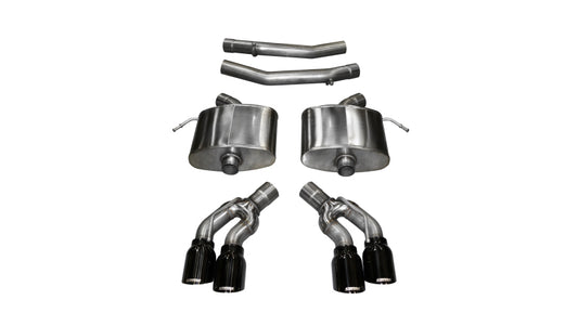 Corsa Sport Axle-Back w/ 4.0" Quad Tips | 2016-2017 Cadillac CTS-V Sedan (14357)