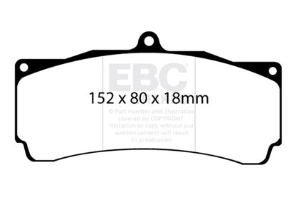 EBC DP5006NDX for Brakes Bluestuff Street And Track Day Brake Pads