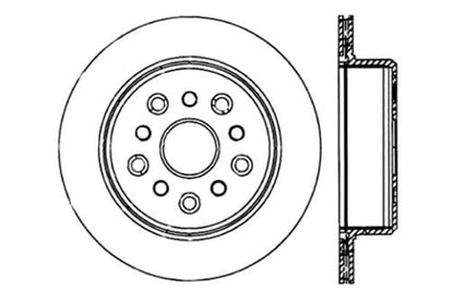 StopTech 128.44105L Sport Cross-Drilled Disc Brake Rotor for 93-98 Supra