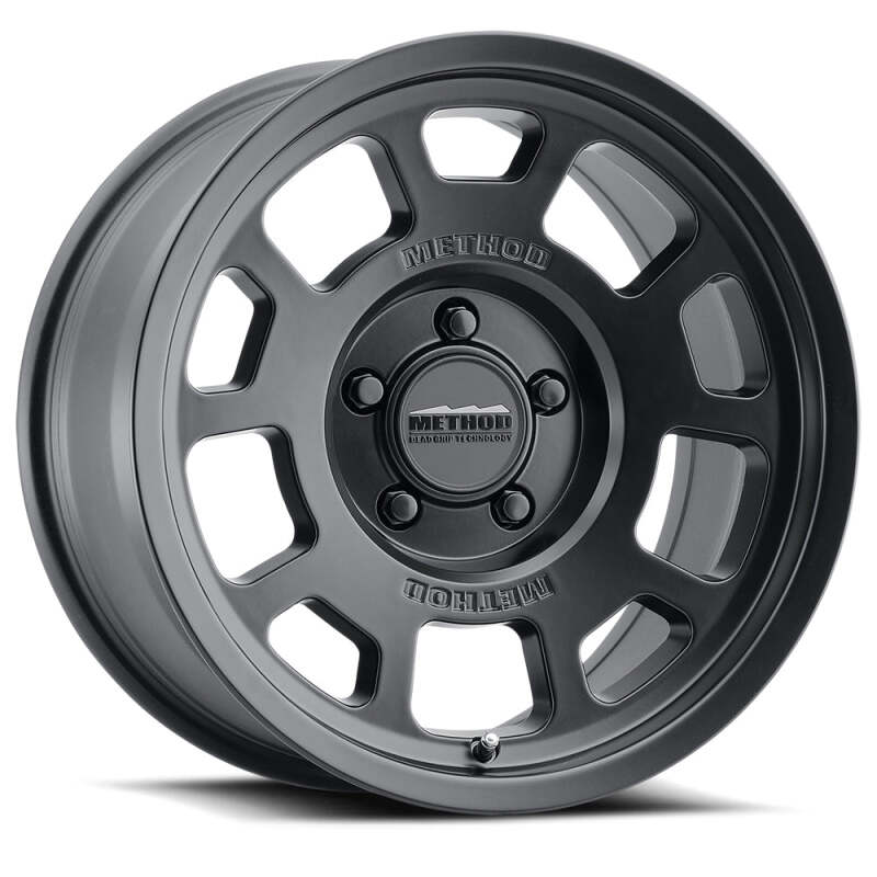 (set of 4) Method MR705 Matte Black | 17x8.5" +0mm | 6x5.5in Wheel