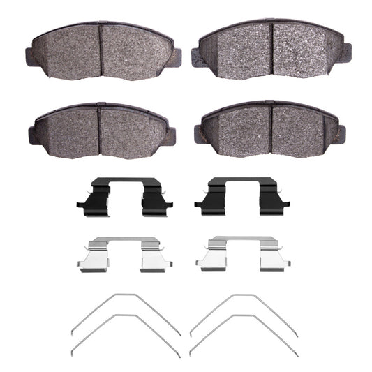 R1 Ceram 96-15 Honda Civic Front Pads & Hardware Kit | Civic (2310-1578-01)
