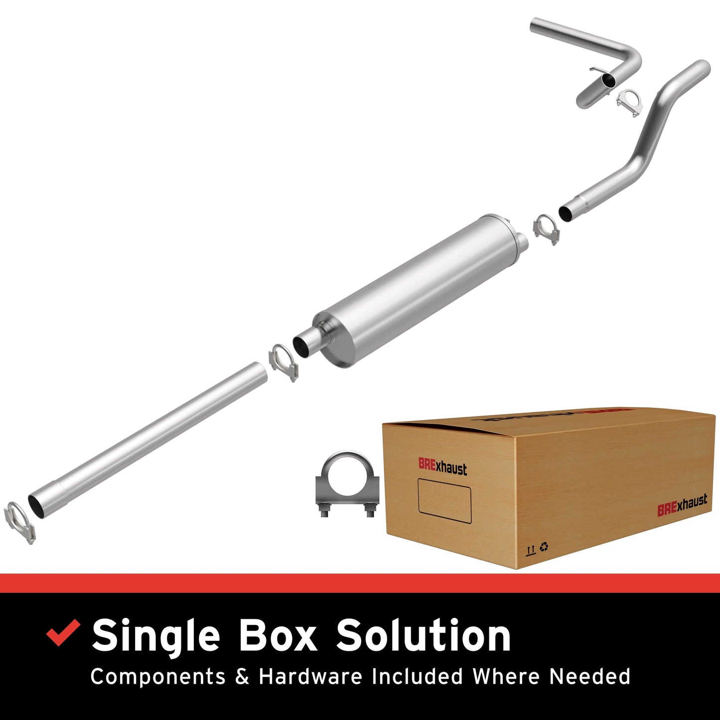 BRExhaust 1983-1986 Ford Direct-Fit Replacement Exhaust System