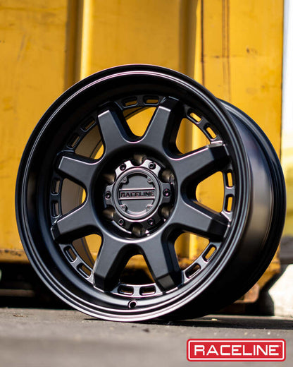 Raceline 947 Scout Satin Black | 15x8" -24mm | 5x114.3mm Wheel