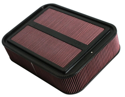 K&N 100-8591 Carbon Fiber 4in Air Box w/o Base Large