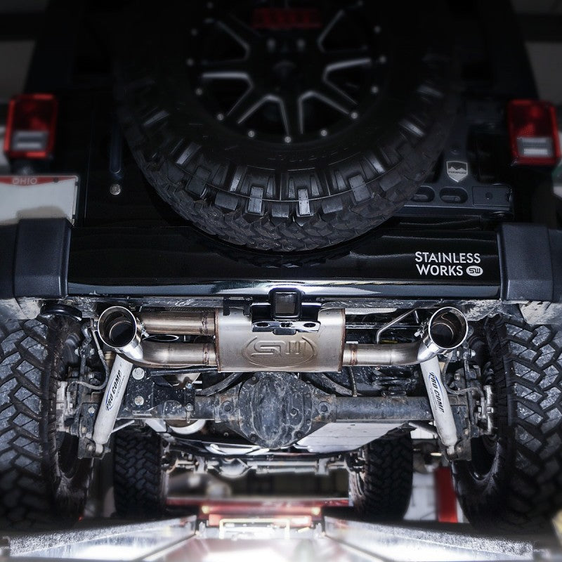 Stainless Works Axleback Exhaust | Jeep Wrangler (07-17) (JPJKAB)
