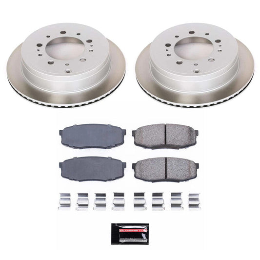 PowerStop 07-21 Toyota Tundra Rear Semi-Coated Rotor Kit (SC3073)