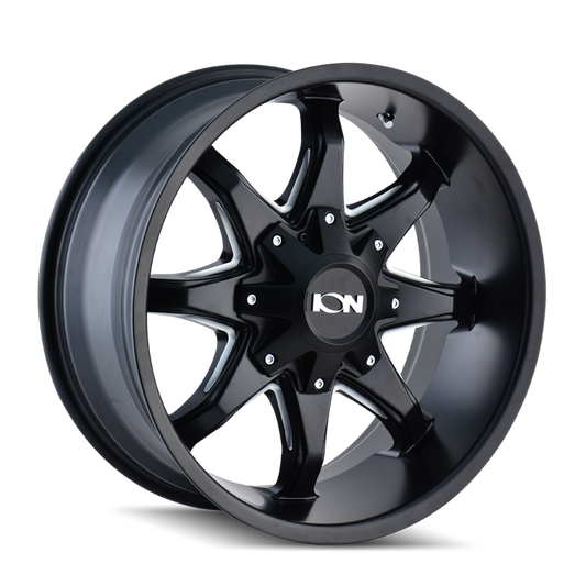 ION Wheels Type 181 Satin Black/Milled Spokes | 17x9" -12mm | 5x114.3mm Wheel