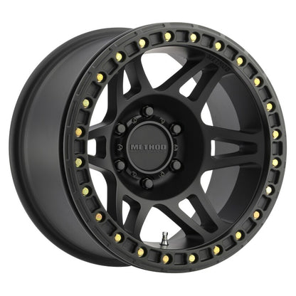 Method MR106 Beadlock Matte Black | 17x9" -44mm | 6x5.5mm Wheel