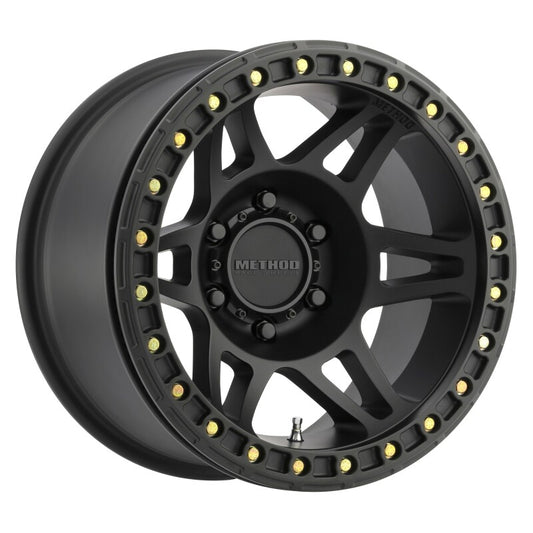 Method MR106 Beadlock Matte Black | 17x9" -44mm | 5x5mm Wheel