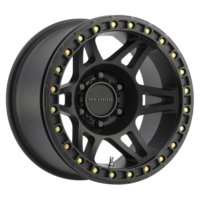 (set of 4) Method MR106 Beadlock Matte Black | 17x9" -44mm | 5x5in Wheel