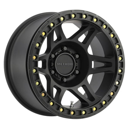 (set of 4) Method MR106 Beadlock Matte Black | 17x9" -44mm | 5x5in Wheel