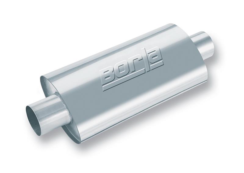 Borla XR-1 Sportsman Muffler | Oval 2.5in In/Out 12in Case (40941)