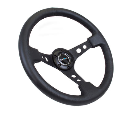 NRG RST-006 Sport Steering Wheels - 350mm x 3" Deep - Premium Leather